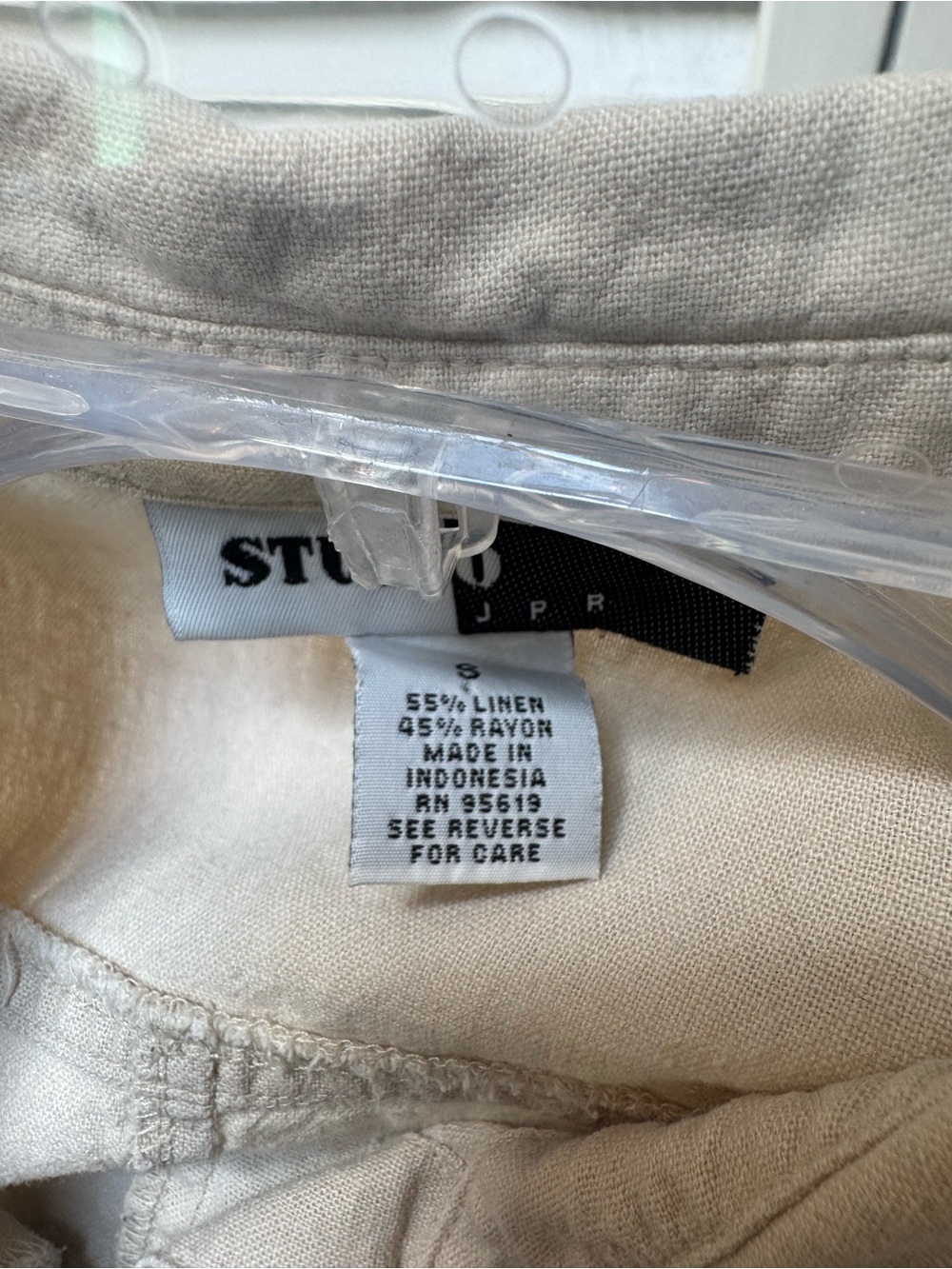 Sleeveless Button-Front Maxi Dress in Light Beige - Picture 8 of 10